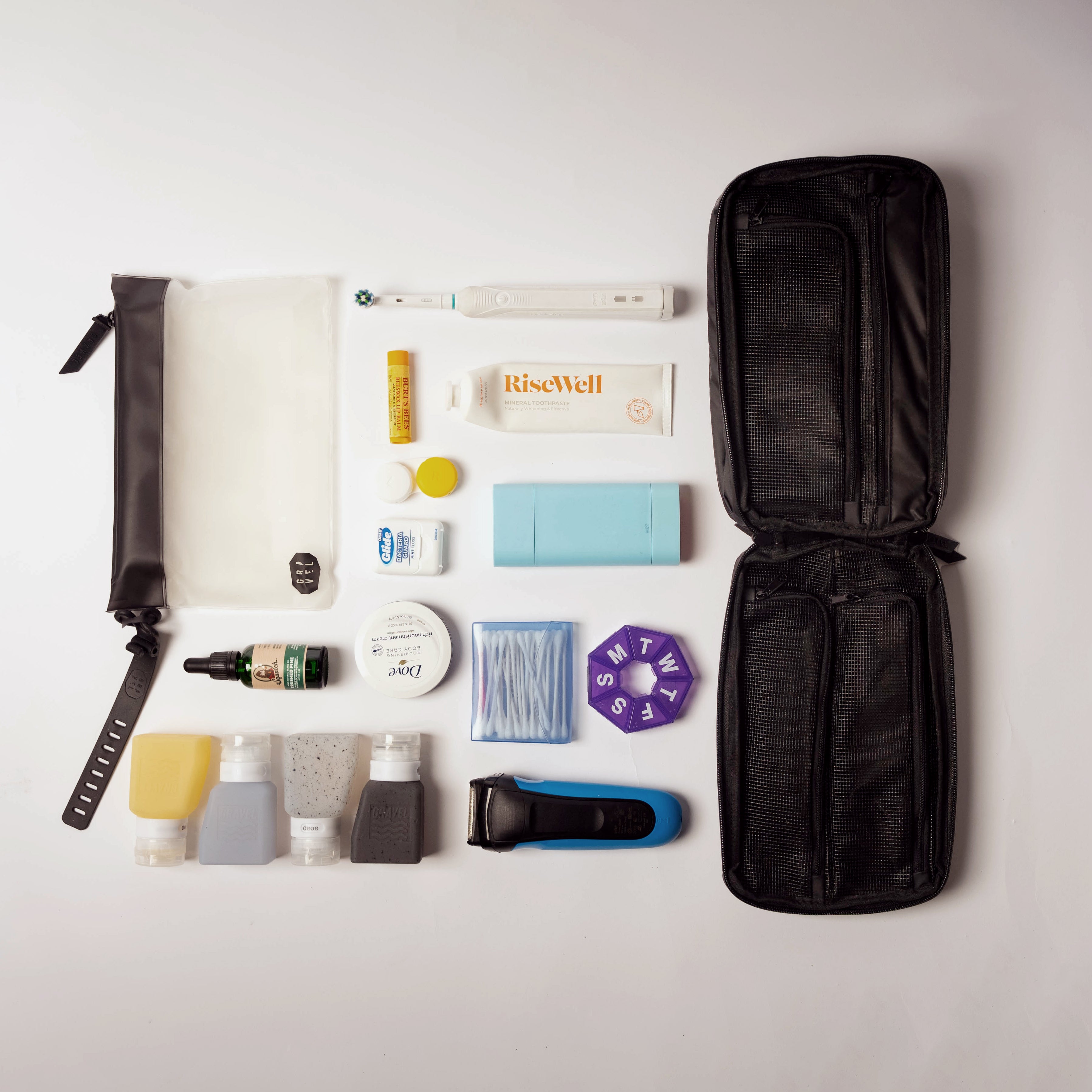 Toiletry clearance travel bags