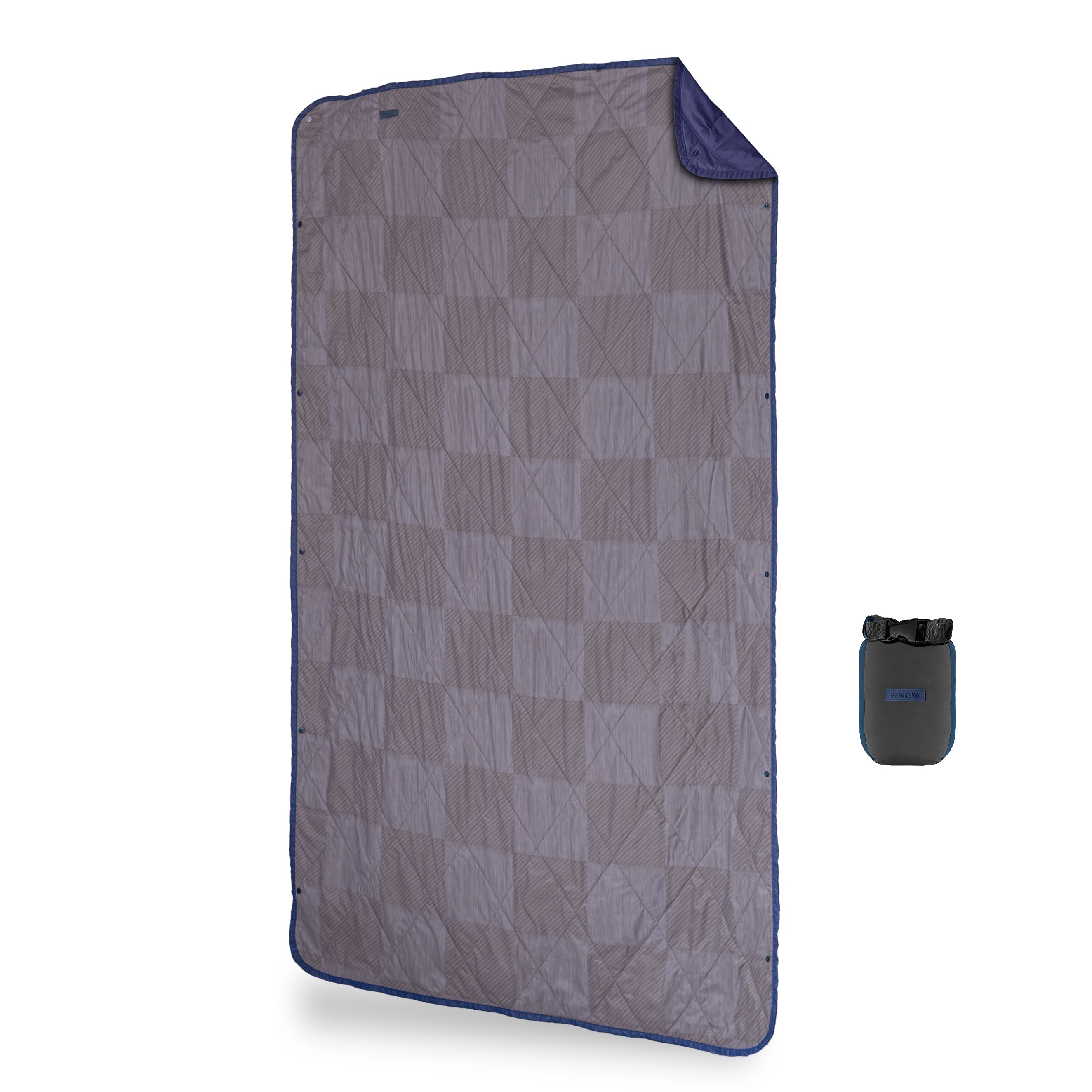 UltraPak™ Everyday Blanket - More Packable & Puffy | Blue Checkered