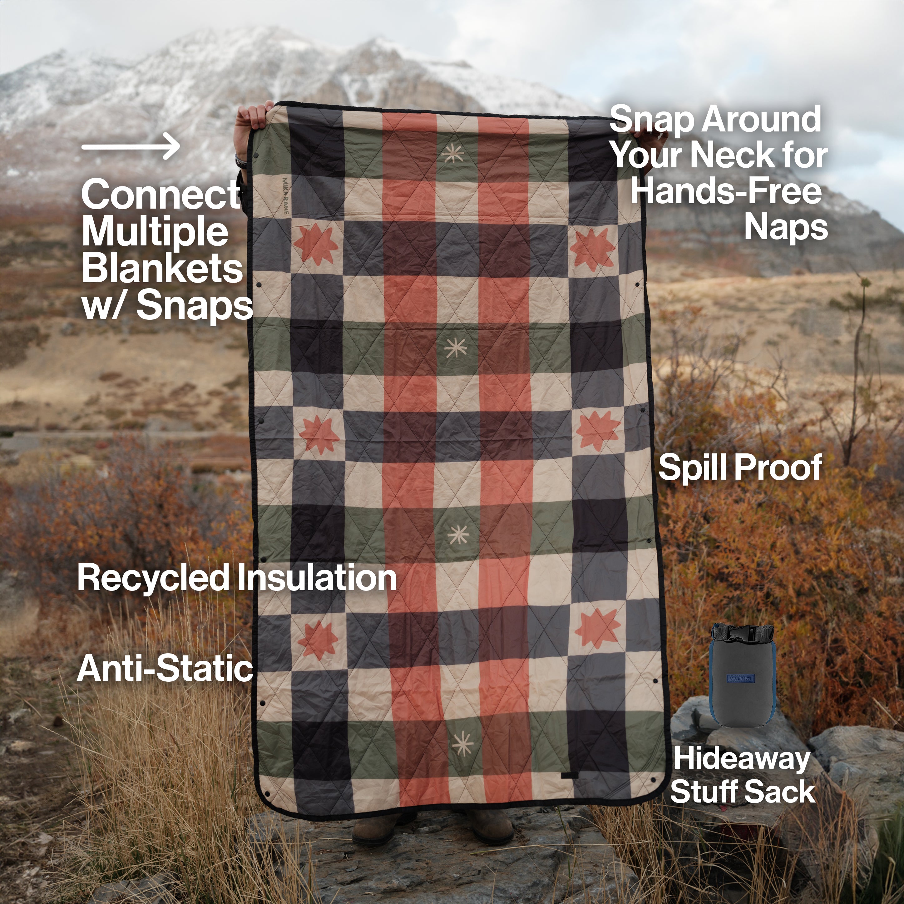 UltraPak™ Blanket - Packable & Puffy | Plaid