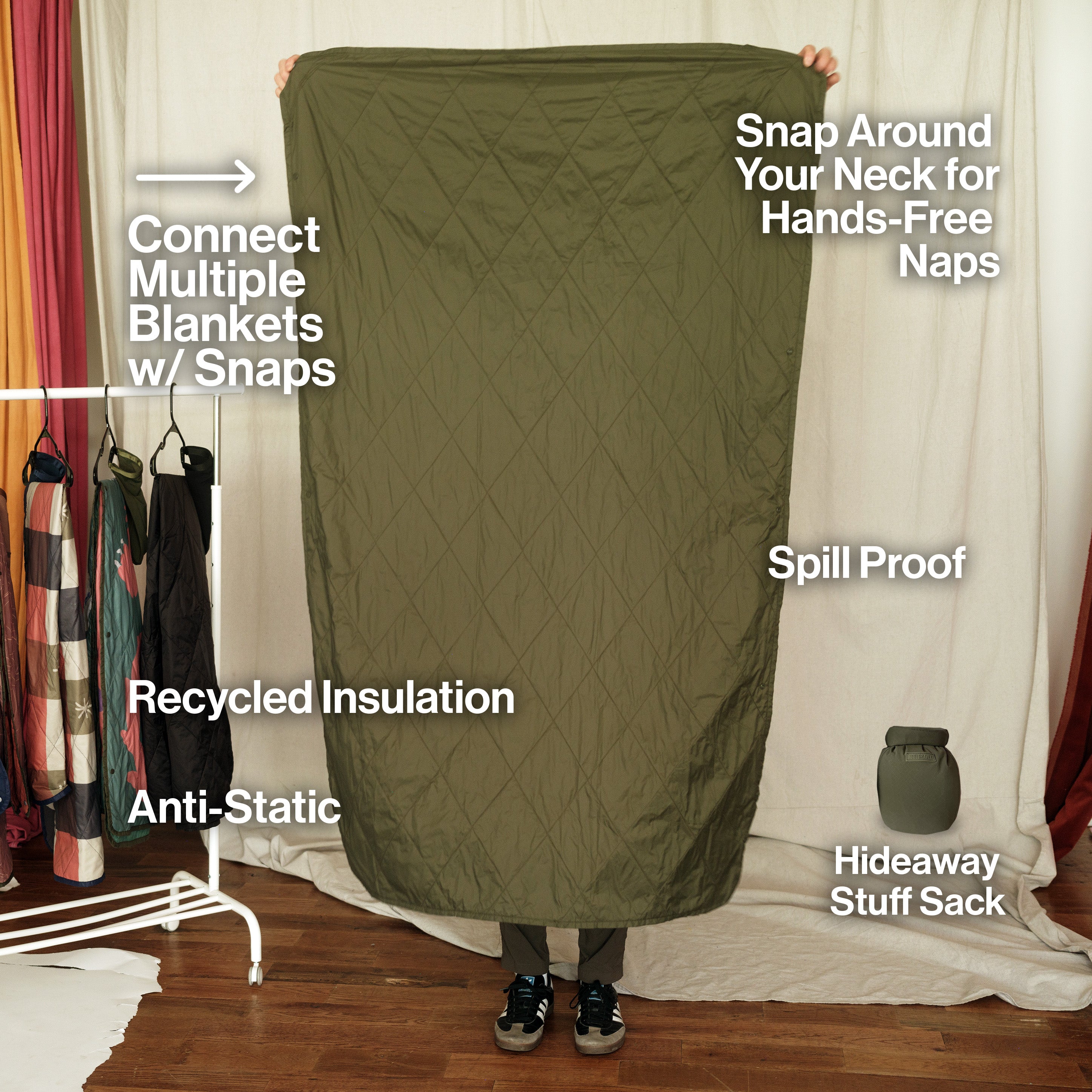 UltraPak™ Blanket - Packable & Puffy | Spruce